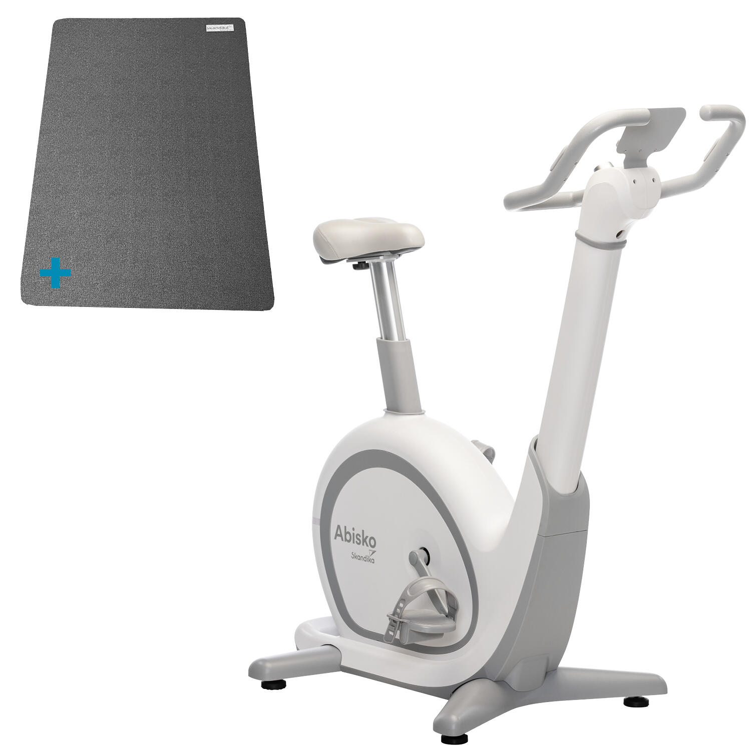 Skandika - Vélo Appartement Ergomètre Abisko - Réglages Auto De Selle Et Guidon - Connecté - Vélo D'Appartement - Blanc - Taille Unique - Decathlon