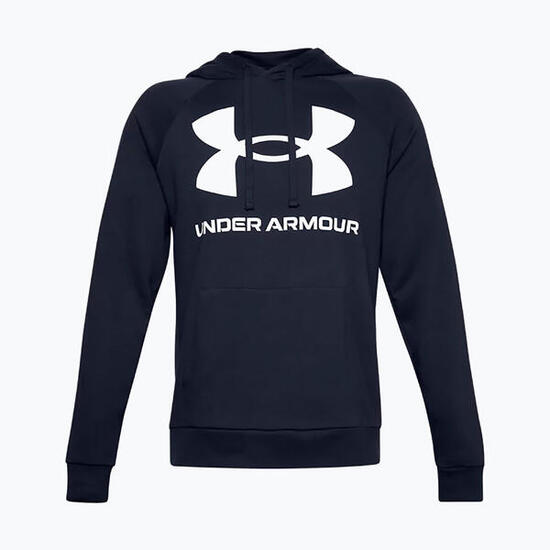 Sweat À Capuche Entraînement Style Gros Logo RIVAL Homme (Bleu Marine)
