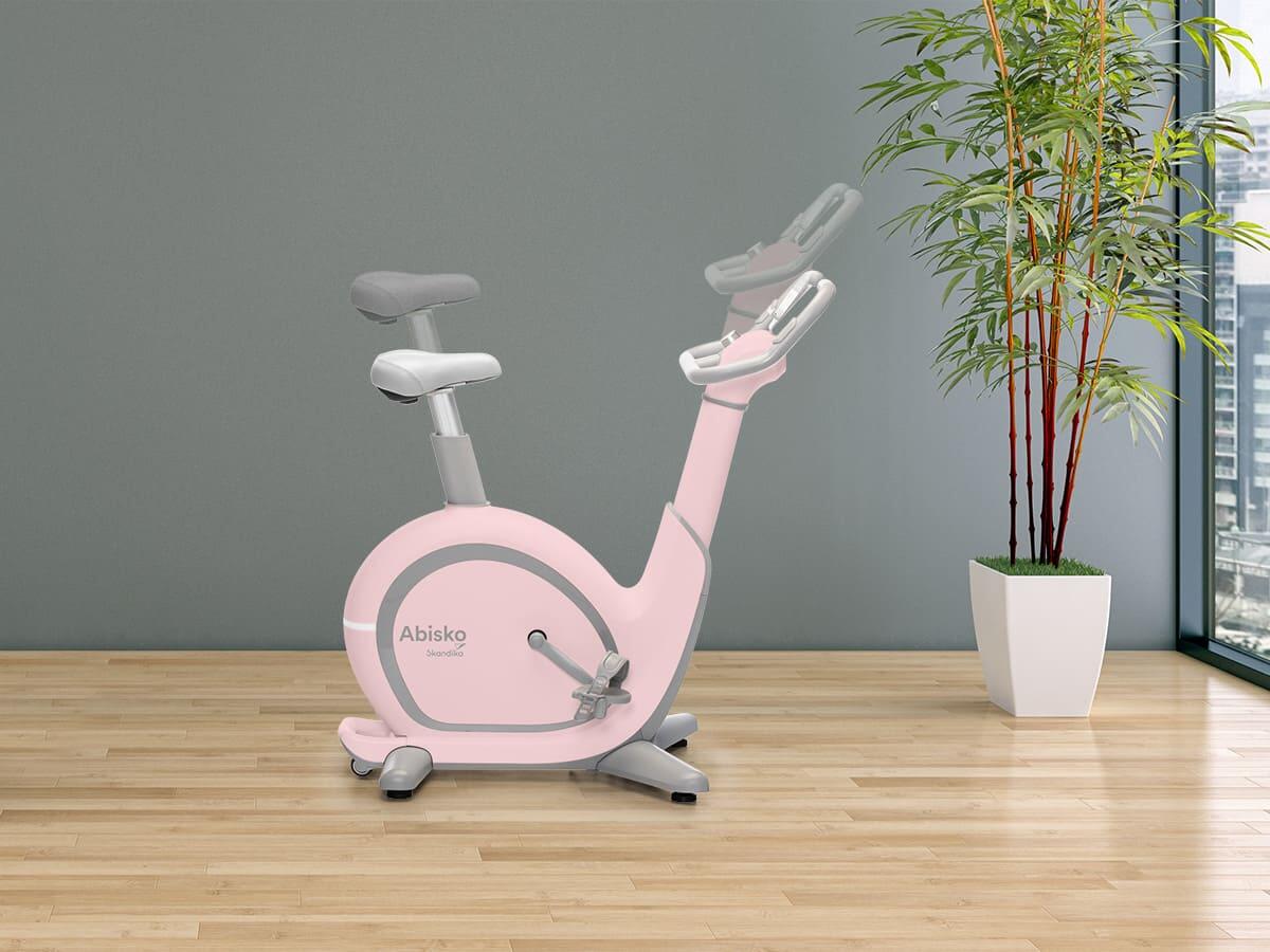 Vélo appartement ergomètre Abisko - Réglages auto selle et guidon - connecté 7/9