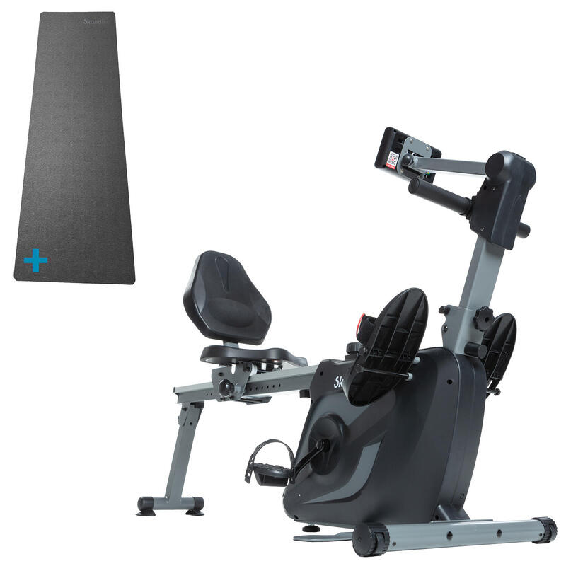 3 in 1 vogatore reclinabile - Vinur - Fitness - pieghevole - Bluetooth - Kinomap