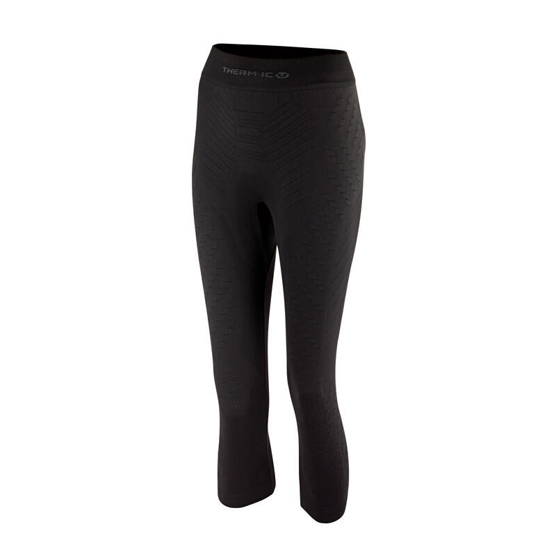 Therm-ic - Sous-pantalon Chaud, Isolant Et Technique Pour Femme - Extra Warm 3/4 Pant Women - Sous Vêtement Bas - Noir - 38 S - Decathlon