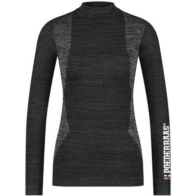 Poederbaas thermoshirt naadloos dames