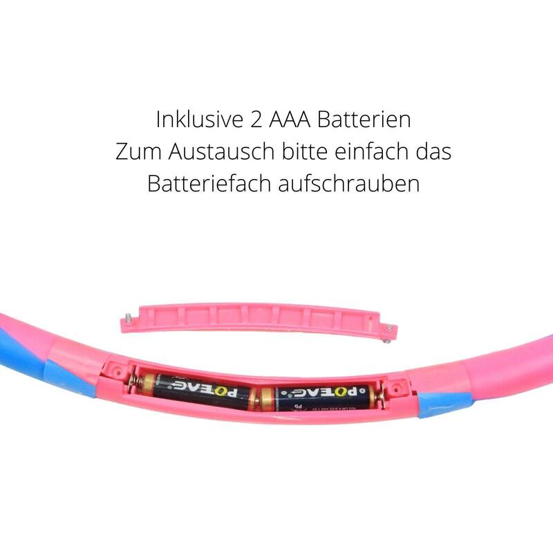 LED Hoop Fun, Gymnastikreifen für Kinder mit Leuchteffekt, Ø 72 cm, pink/blau