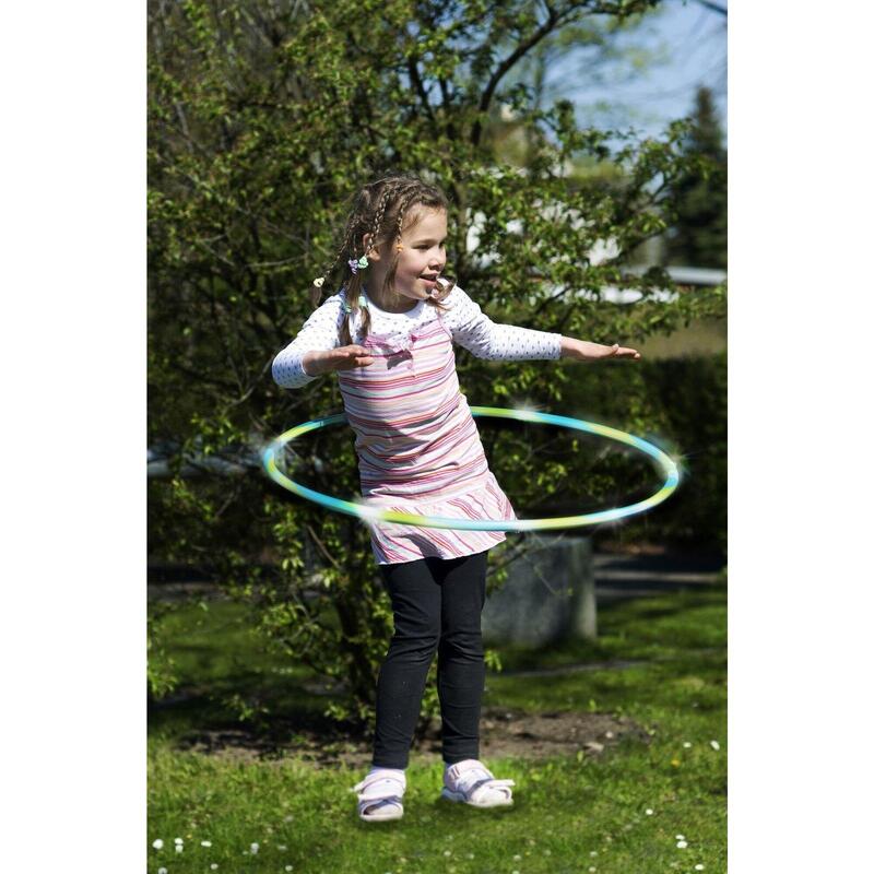 LED Hoop Fun, Gymnastikreifen für Kinder mit Leuchteffekt, Ø 72 cm, grün/blau