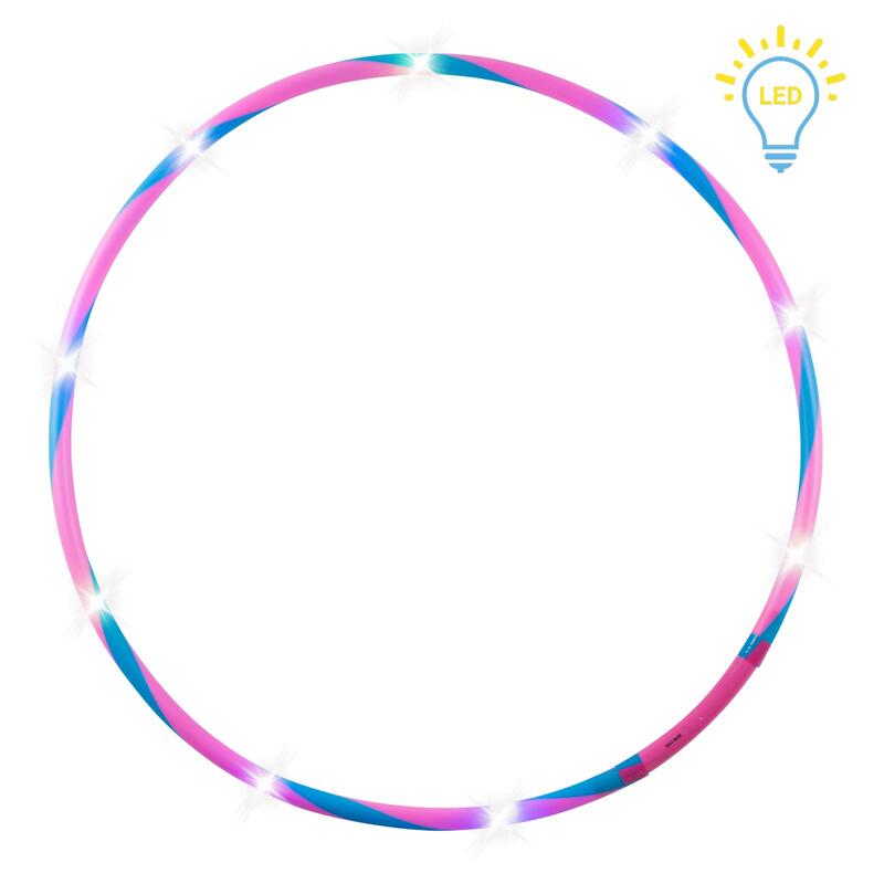 LED Hoop Fun, Gymnastikreifen für Kinder mit Leuchteffekt, Ø 72 cm, pink/blau
