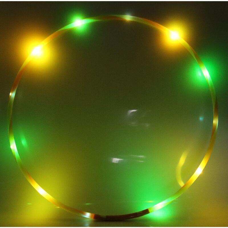 LED Hoop Fun, Gymnastikreifen für Kinder mit Leuchteffekt, Ø 72 cm, orange/gelb