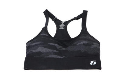 Reggiseno sportivo CAMO in nero