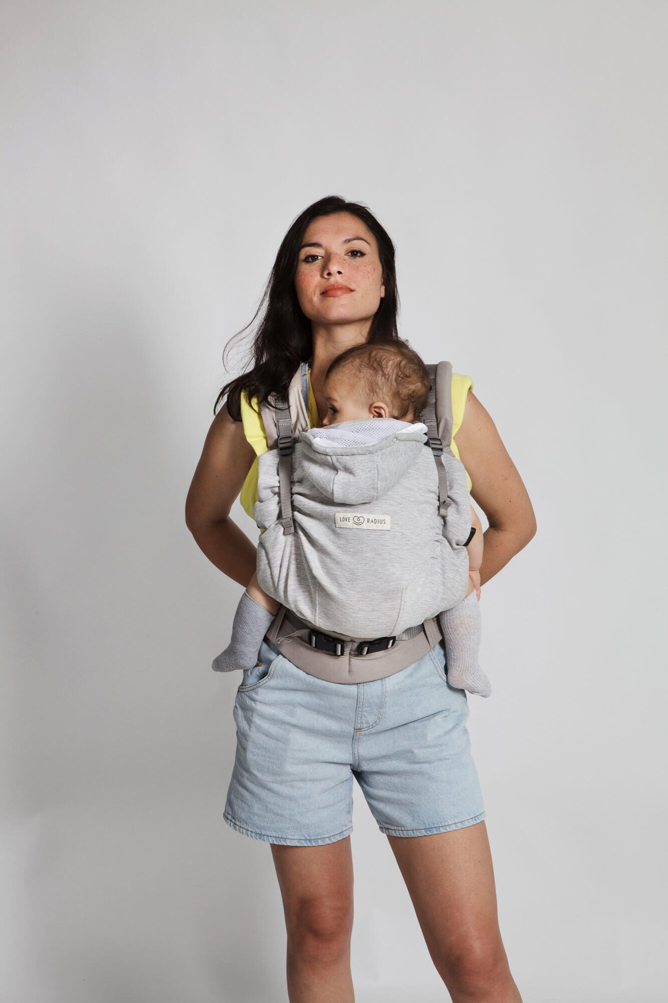 Porte-bébé HoodieCarrier 2 - Gris Athlétique 4/5