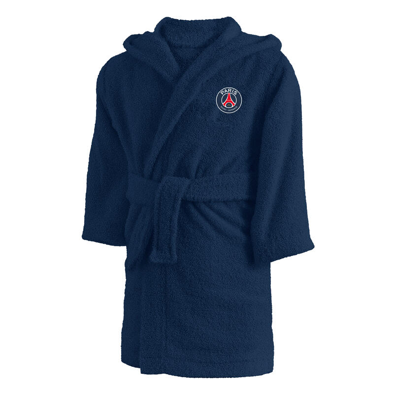 Peignoir de bain enfant 100% coton football Paris - Tricolore