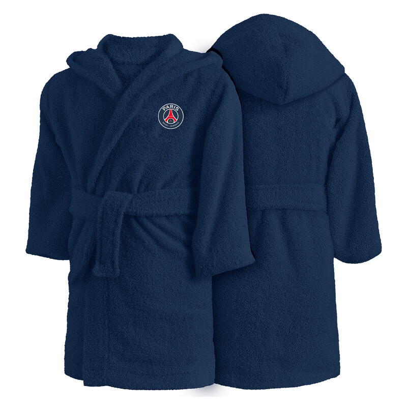 Peignoir de bain enfant 100% coton football Paris - Tricolore