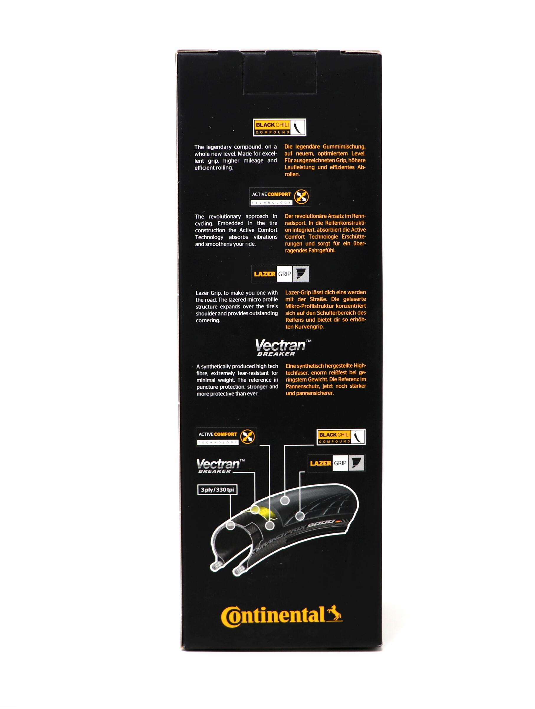Continental Grand Prix 5000 tire - 700x25C 4/4