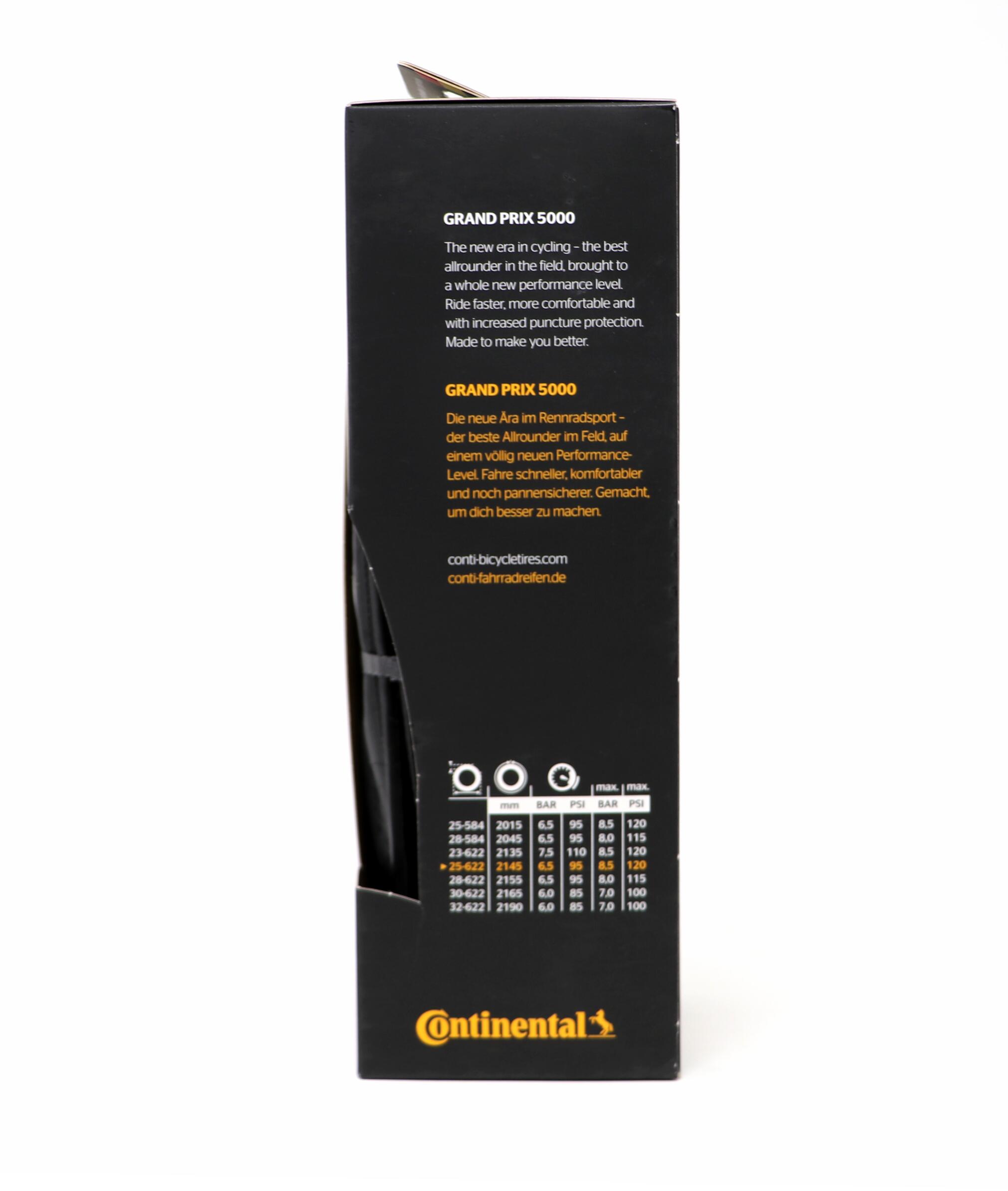 Continental Grand Prix 5000 tire - 700x25C 3/4