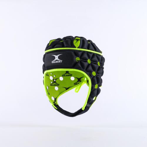Casco da rugby Gilbert Air Nero, interno verde 3/7