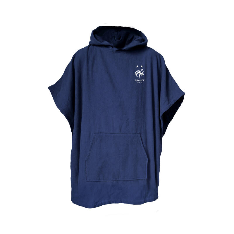 Poncho de bain enfant 100% coton football Equipe de France - Logo