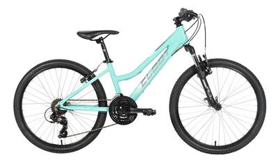 Mountainbike kind 24 inch cloot trail 4.0 9 -12 jaar aquamarijn