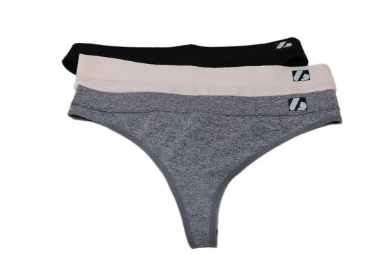 US-001 String - 3er Set, Schwarz, Grau, Beige