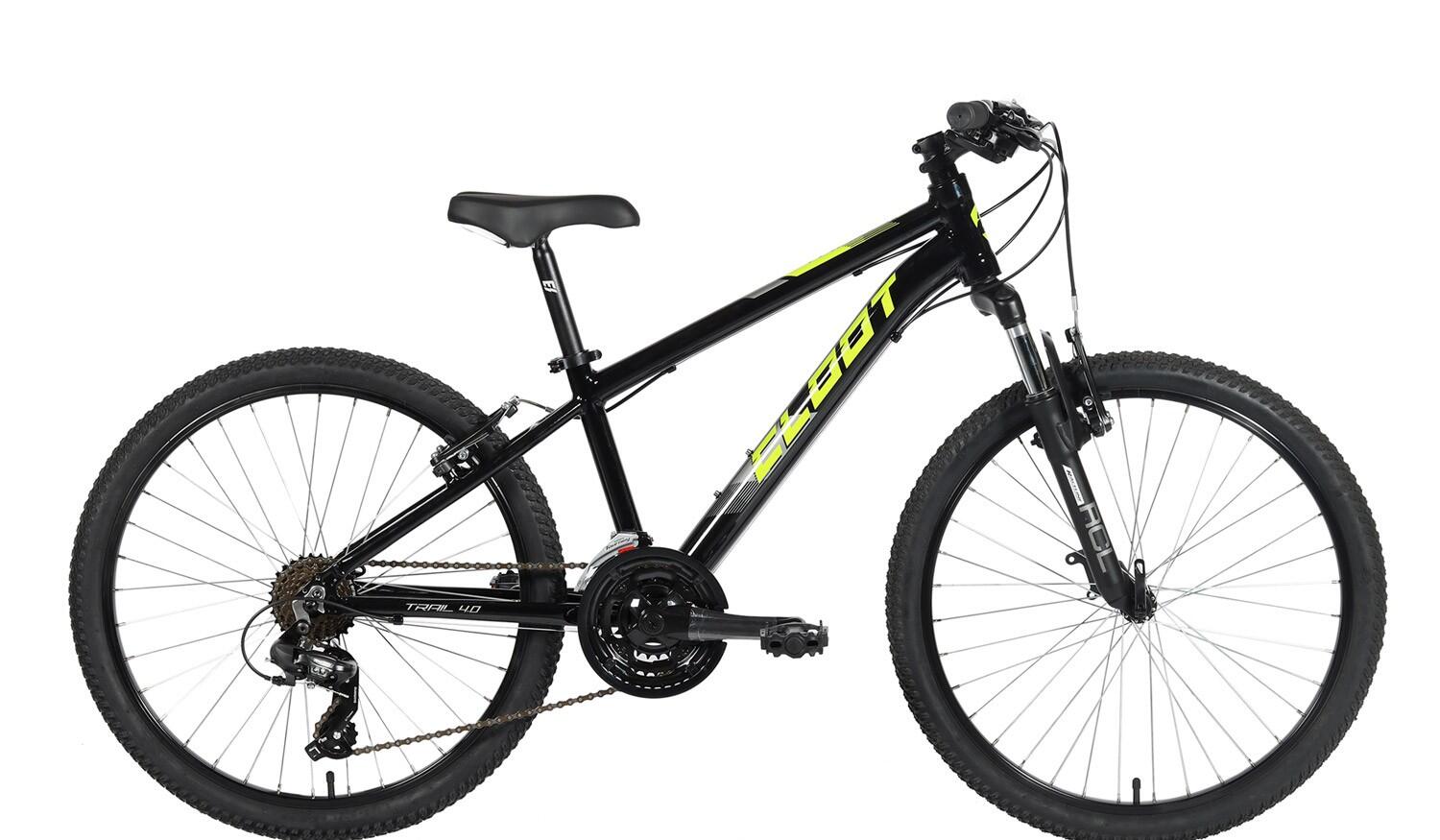 CLOOT BIKE Mountainbike kind 24 inch CLOOT TRAIL 4.0 9 -12 jaar Zwart