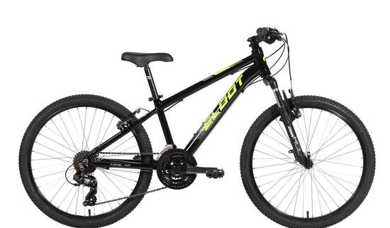 Mountainbike Kinderfahrrad 24 Zoll CLOOT TRAIL 4.0 Schwarz