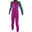 O'Neill Enfants Filles Reactor 2mm Back Zip Combinaison Néoprène - Berry / Aqua