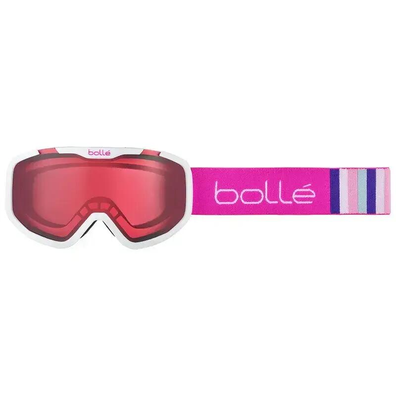 BOLLE Masque de ski ROCKET - couleur WHITE PINK MAT / ecran VERMILLON CAT 2 3/3