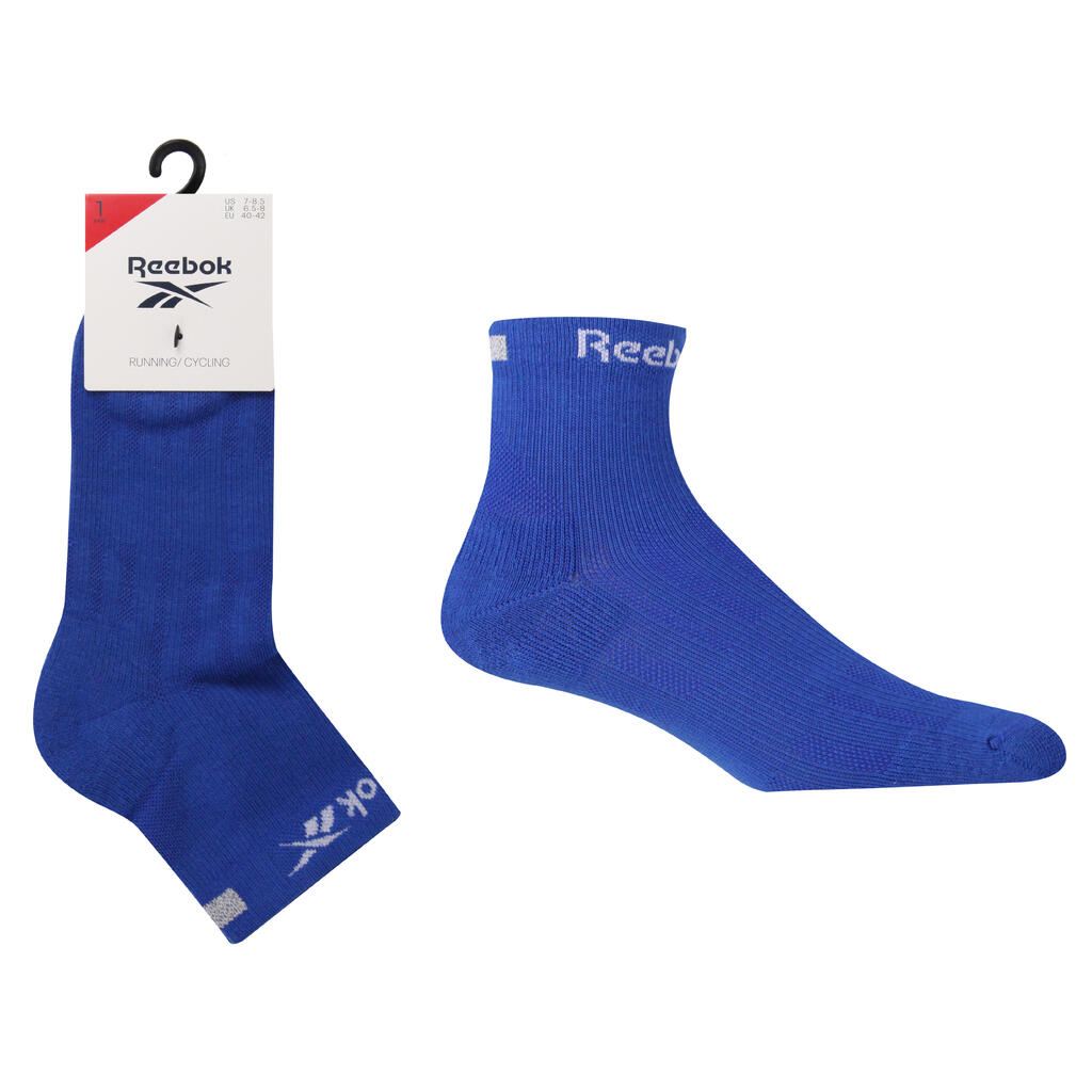 1 Pair Pack Running/Cycling Sports Socks With Mesh Top and Reflective Design