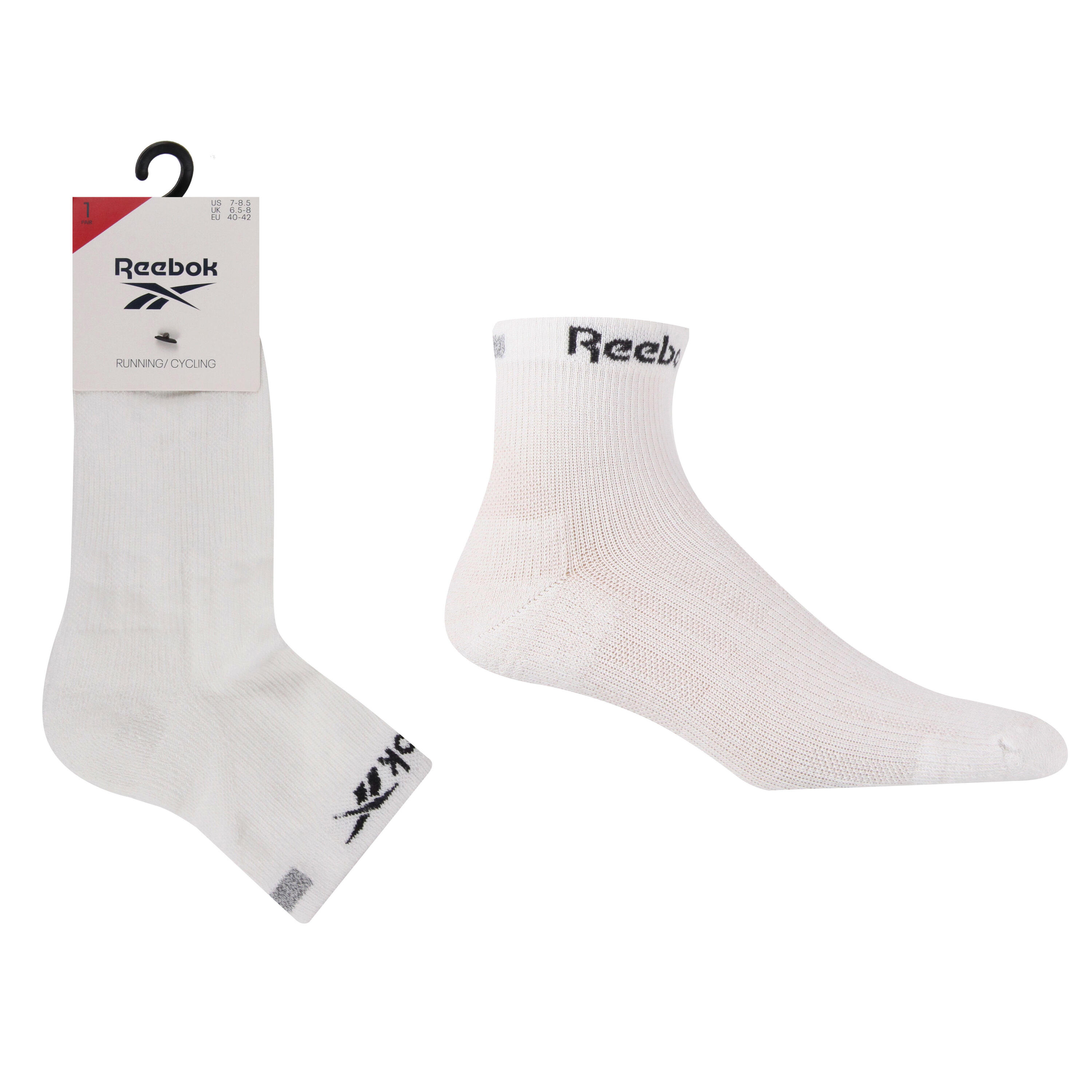 REEBOK 1 Pair Pack Running/Cycling Sports Socks With Mesh Top and Reflective Design