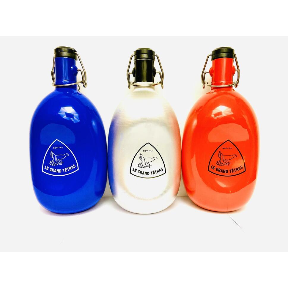 Gourde Vintage Le Grand Tetras – Aluminium Bleu – Fabriquée En France