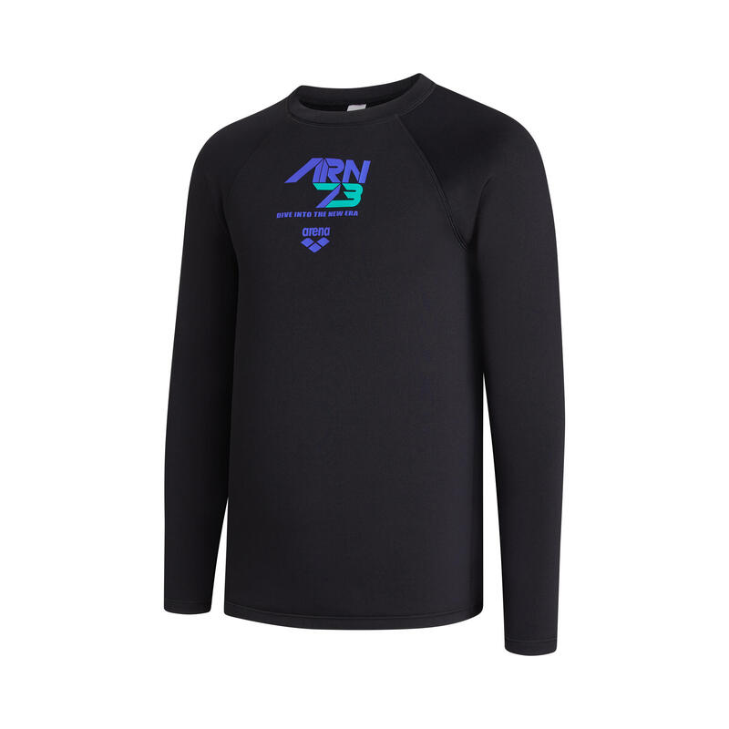 RACING MEN LONG SLEEVE ULTRA-THICK THERMAL TOP - BLACK