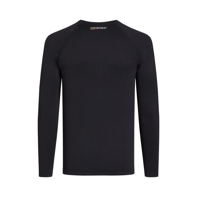 RACING MEN LONG SLEEVE ULTRA-THICK THERMAL TOP - BLACK