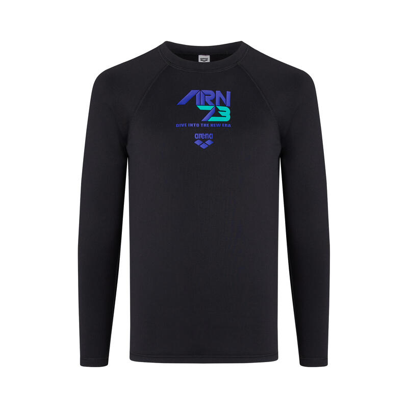 RACING MEN LONG SLEEVE ULTRA-THICK THERMAL TOP - BLACK