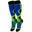 Șosete de schi 'protecție ridicată' | copi | Șosete funcționale | Verde/Albastru