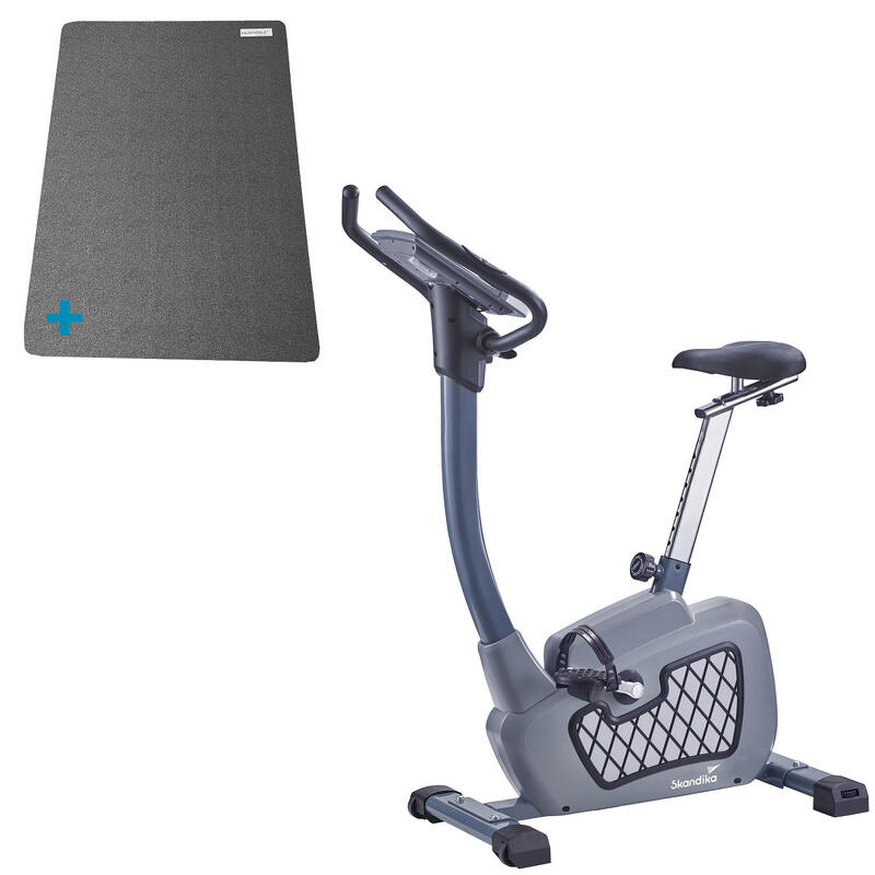 Cyclette - Wiry - Fitness - grigio - 11 kg di Massa volanica - Bluetooth