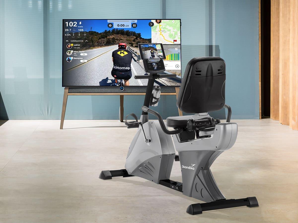 Bicicleta estática reclinada - Centaurus -  Fitness - masa del volante de 13 kg 2/8