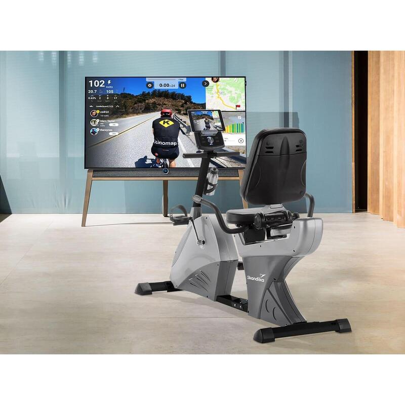 Rower treningowy, poziomy Centaurus, z regulacją oparcia i wyświetlaczem LCD