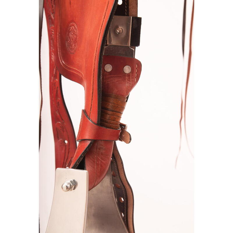 Sella Western professionale modello da Roping Fender Saddle USA 0157