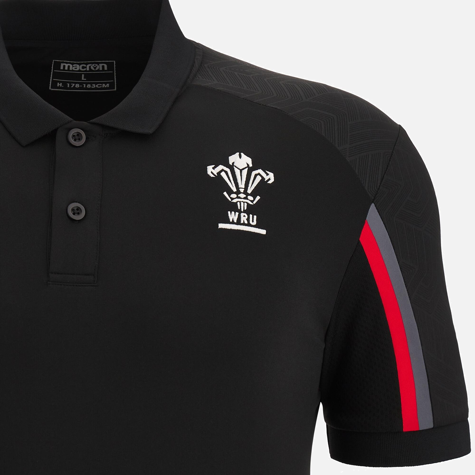 Wales WRU Mens Staff Tech Polo 3/4