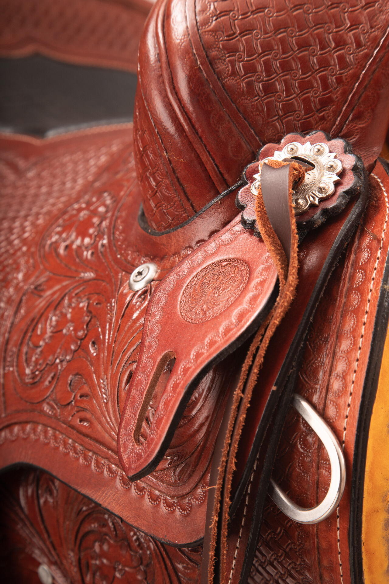 Sella Western professionale Cowhorse Fender Saddle Usa 0768 5/7