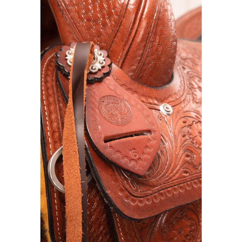 Sella Western professionale Cowhorse Fender Saddle Usa 0768