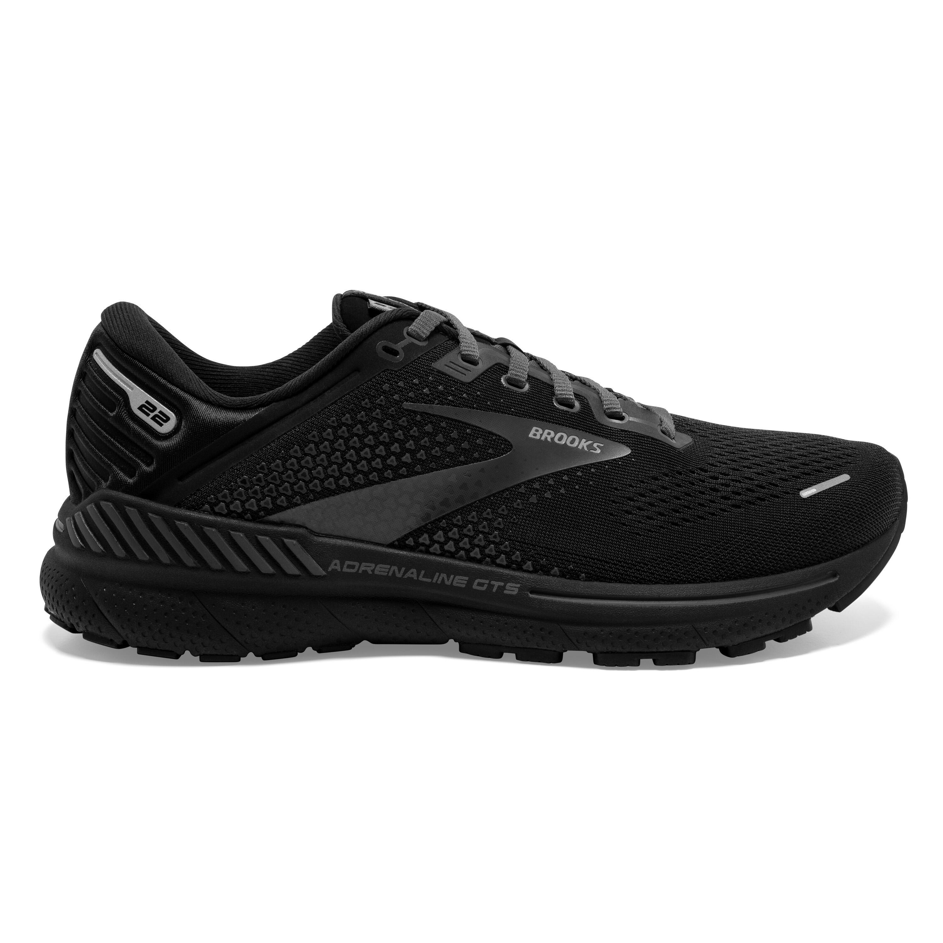 Brooks Adrenaline GTS 22 Mens Running Shoes Black 1/6