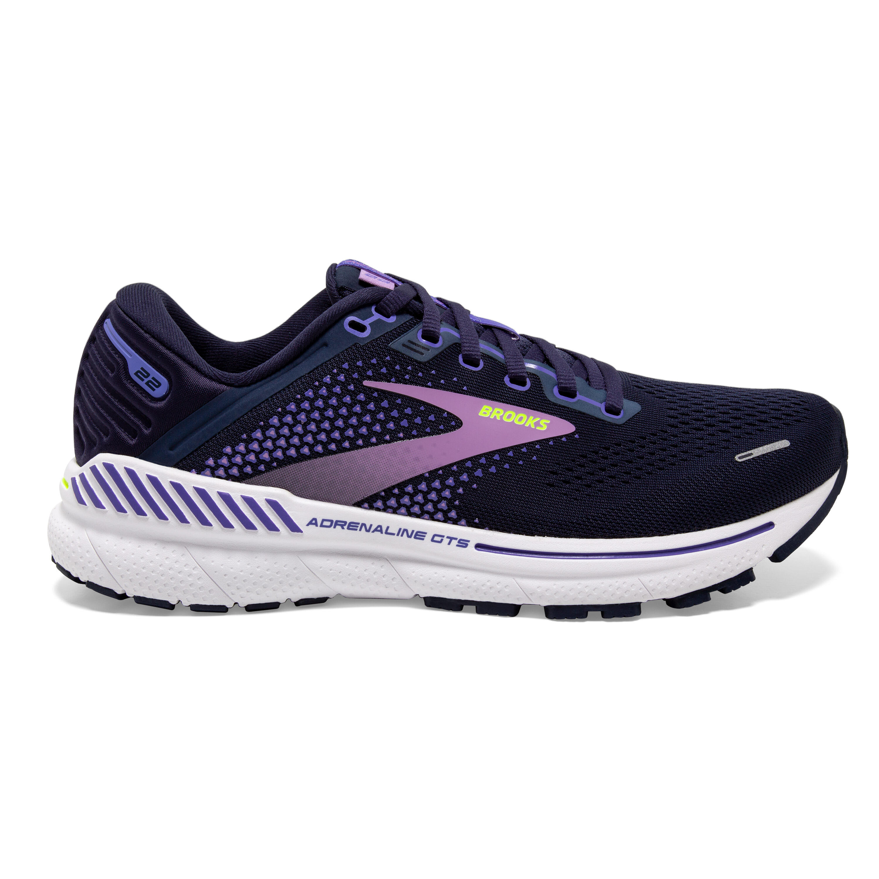 Brooks Adrenaline GTS 22 Womens Running Shoes Purple 1/6