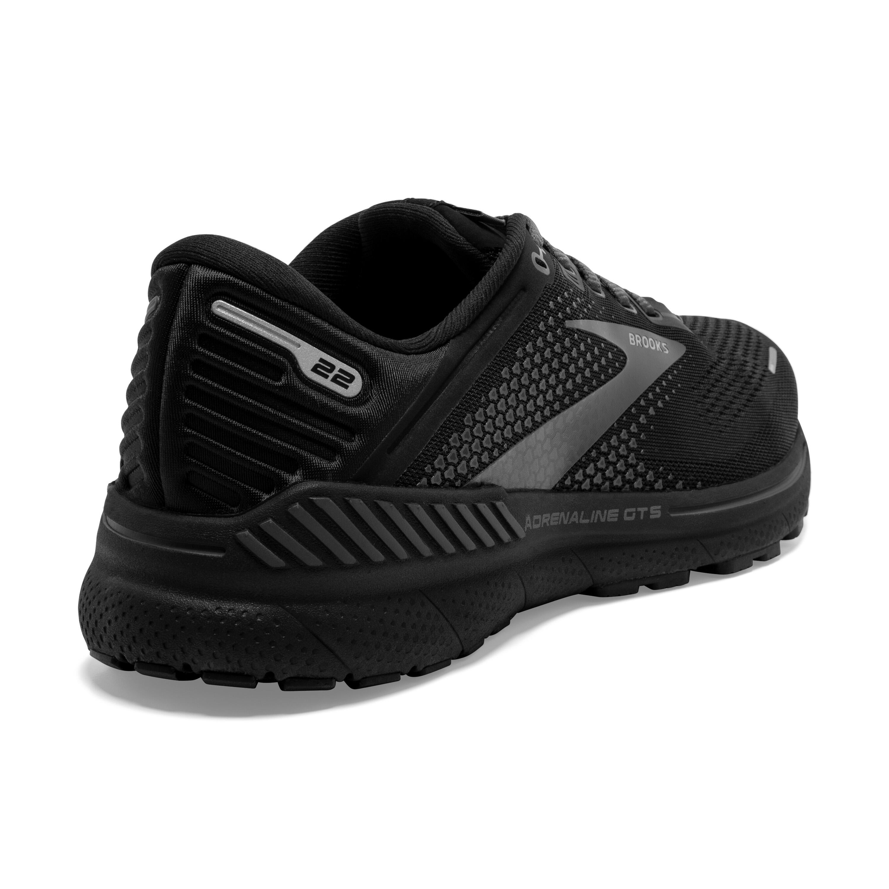 Brooks Adrenaline GTS 22 Extra Wide Fit 4E Mens Running Shoes Black 5/6