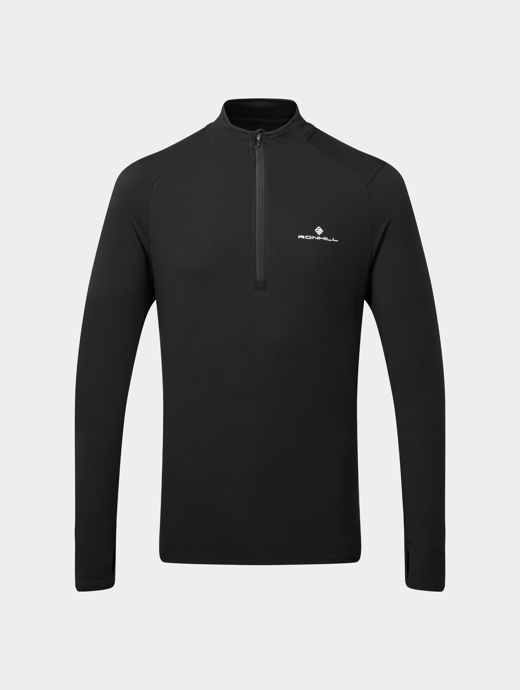 Ronhill Men's Core Thermal 1/2 Zip Black 1/4