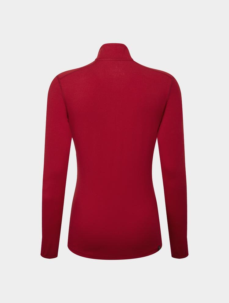 Ronhill Women's Core Thermal 1/2 Zip Red 2/4