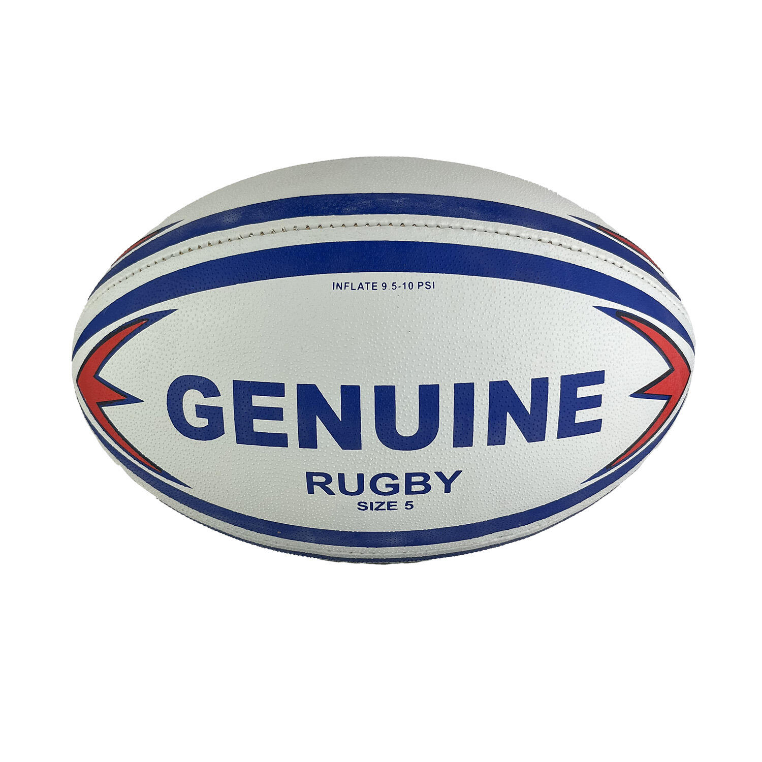 SUMMIT Summit Genuine Rugby Ball Size 5  one size white/blue/red
