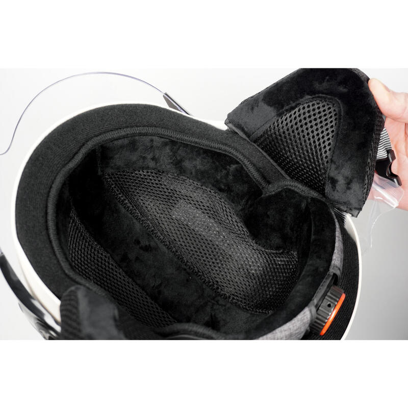 Casque YEEP.ME H.30 Vision LED Kaki - LED et Visière pour Vélo, Trottinette