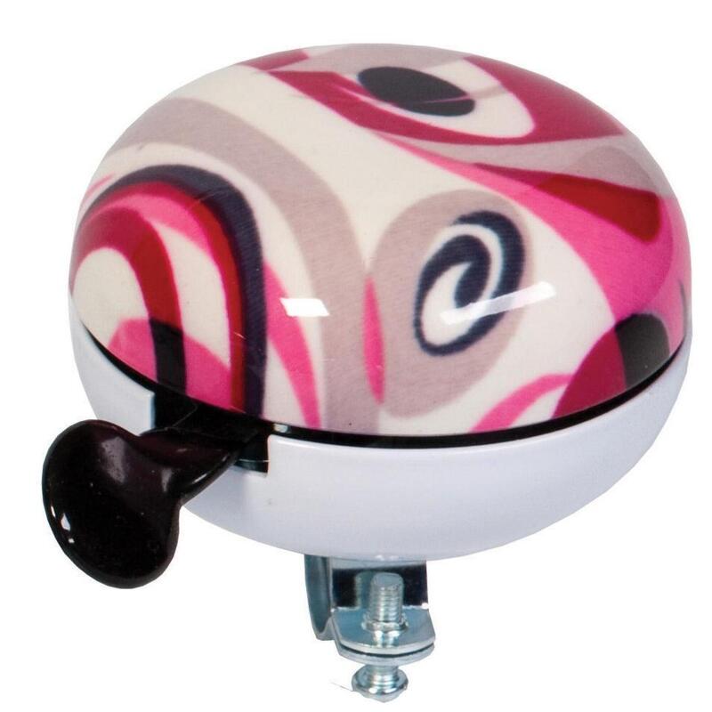 Fietsbel Ding Dong Art Collection Fusion ø80 mm - roze (op kaart)