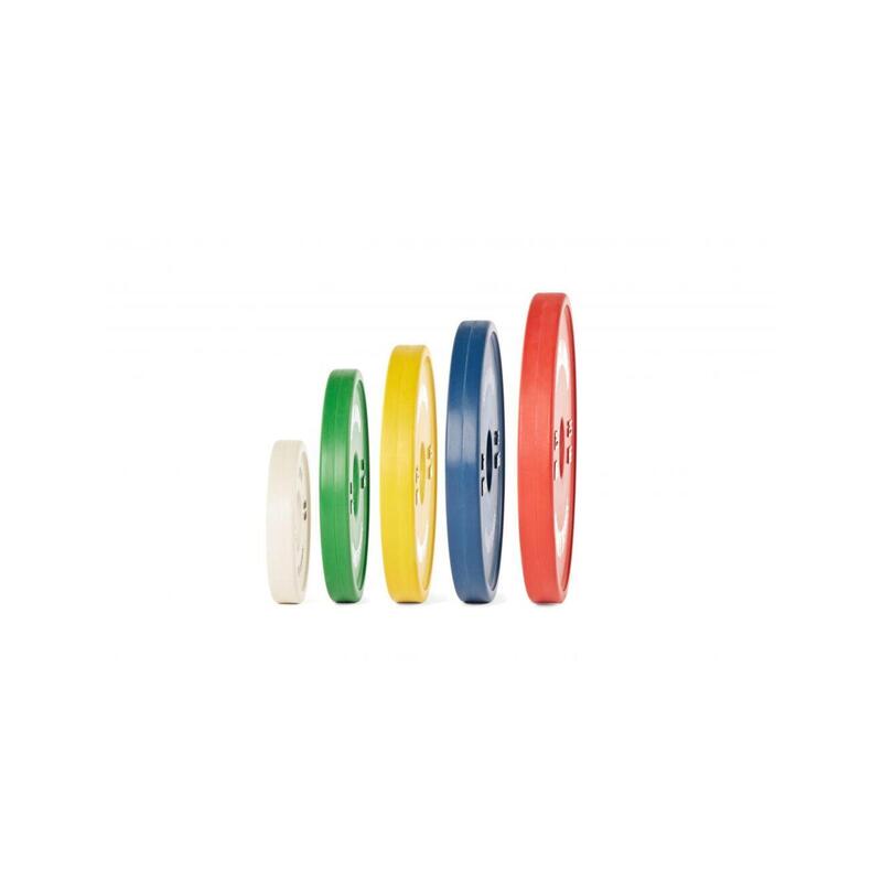 DISCO DE CAUCHO PARA ENTRENAMIENTO FUNCIONAL 0,5 KG BLANCO