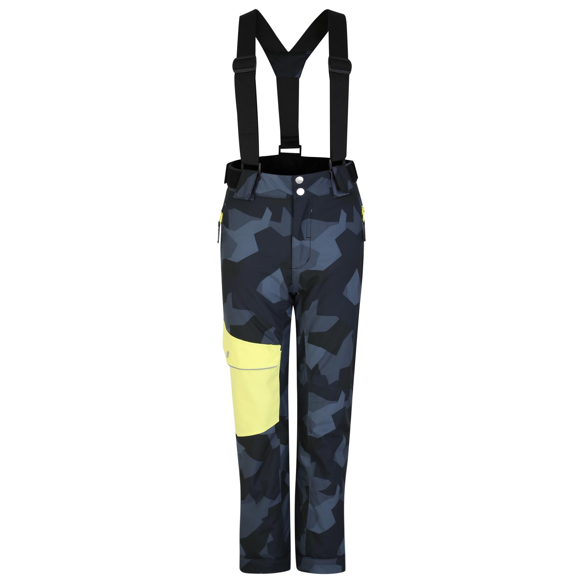 Bambini Camo Pantaloni Da Sci Dare 2B Pow Nero |  Dare 2b