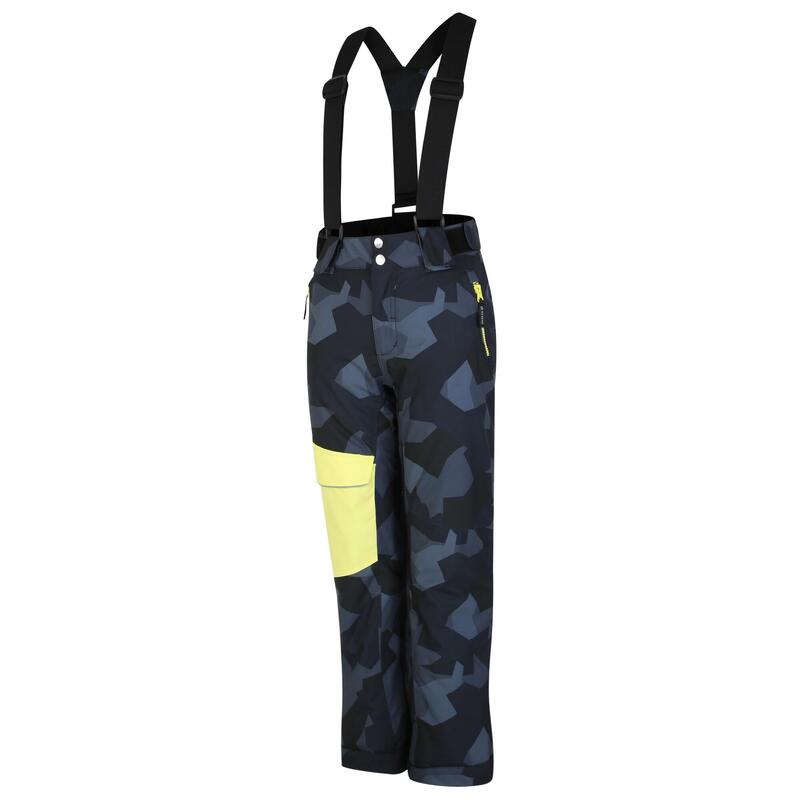 Calças de Ski Camuflado Pow Criança Preto