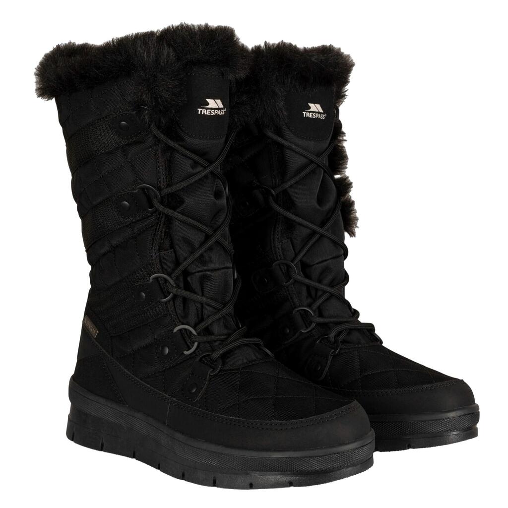 Womens/Ladies Evelyn Snow Boots (Black)